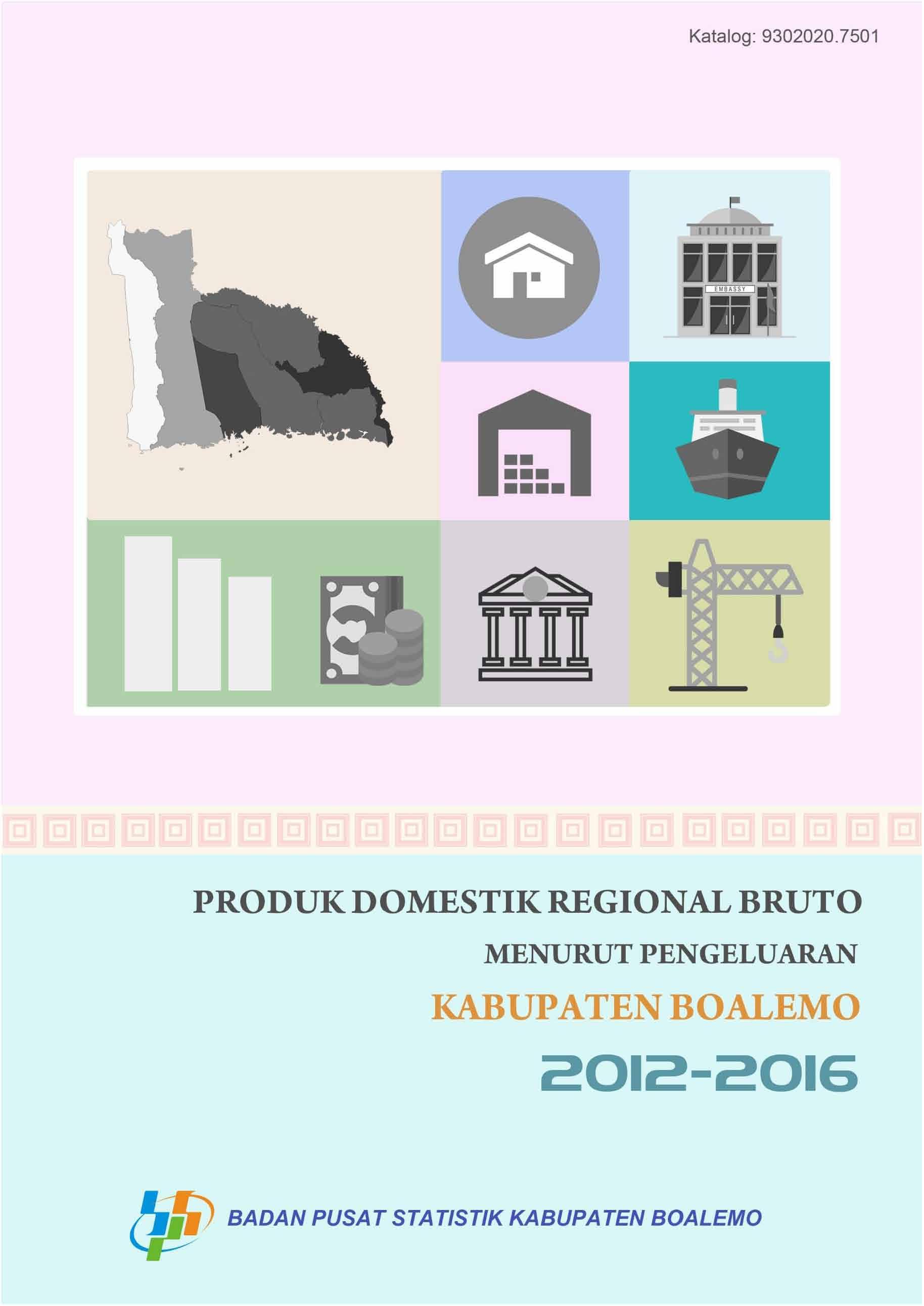 Gross Domestic Regional Product of Boalemo Regency by Expenditure 2012-2016 